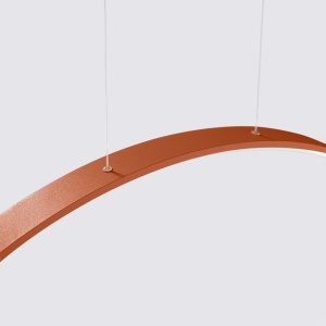 Lustra suspendata LED Rio 110 Rosu 3000K 110x16x150 cm - Img 5