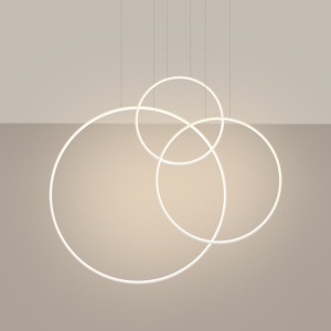 Lustra suspendata LED Rio 3 Alb 3000K 160x20x200 cm - Img 3