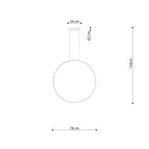 Lustra suspendata LED Rio 78 Olive 4000K 78x16x150 cm - Img 9
