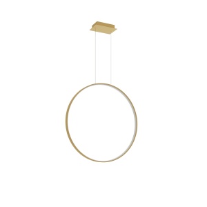 Lustra suspendata LED Rio Auriu 3000K 78x16x150 cm - Img 1