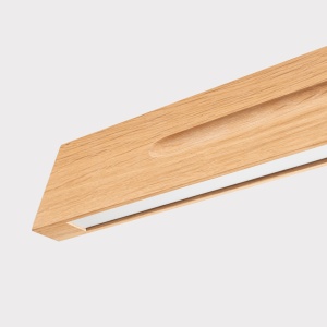 Lustra suspendata LED Skog Stejar 4000K 120x5.5x210 cm - Img 5