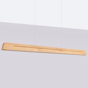 Lustra suspendata LED Skog Stejar 4000K 150x5.5x210 cm - Img 2