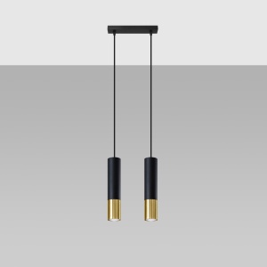 Lustra suspendata Loopez Auriu 30x6x90 cm - Img 2