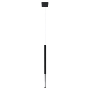 Lustra suspendata Mozaica Argintiu 8x8x100 cm
