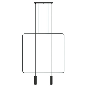 Lustra suspendata Rana Negru 100x6x200 cm
