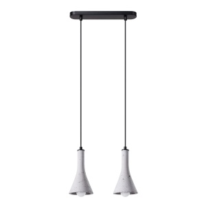 Lustra suspendata Rea din beton Gri 34x12x113 cm