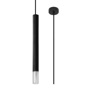 Lustra suspendata Wezyr Negru 8x8x120 cm