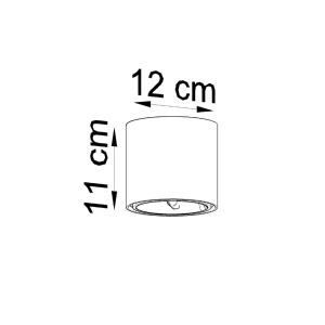 Lustra Tiube Negru 12x12x11 cm - Img 5