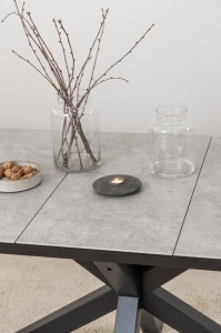 Masa dining Heaven, Gri, 76x210x90 cm - Img 2