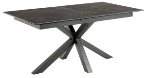Masa dining Heaven, Negru, 76x210x90 cm - Img 3