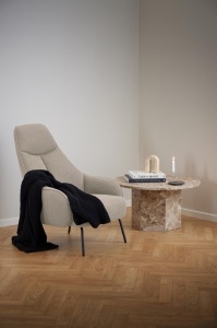 Masuta de cafea Naxos, Maro mat, 42x80x80 cm - Img 4