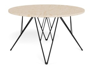 Masuta de cafea Prunus, Bej, 46.4x80x80 cm - Img 5