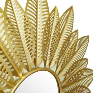 Oglinda de perete Leaf 20779 Auriu 94x6x94cm - Img 3