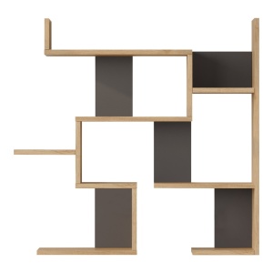 Raft de perete, Maze, Antracit, 14.5x93.3x90 cm - Img 3