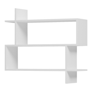 Raft de perete, Parallel, Alb, 22x70x65.5 cm - Img 4