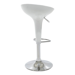 Scaun bar Felice inaltime ajustabila baza alba-crom 40x43x84 cm - Img 2
