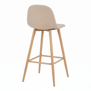 Scaun de bar Bella, Bej, 41.5x49x108 cm - Img 2