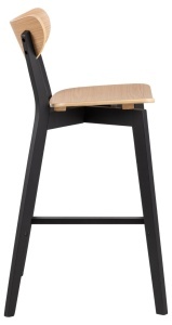 Scaun de bar Roxby, Natural, 105x45x49 cm - Img 6