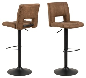 Scaun de bar Sylvia, Maro, 115x41.5x52 cm - Img 3