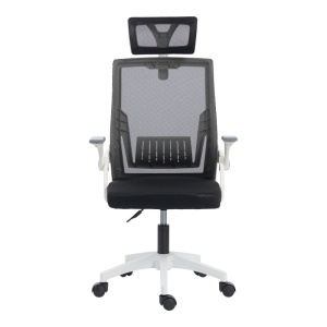 Scaun de birou V2, Plymot, Negru, 58x48x122 cm - Img 5