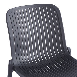 Scaun de gradina Stivuibil, Teragi, Antracit, 43.5x58x82 cm - Img 6
