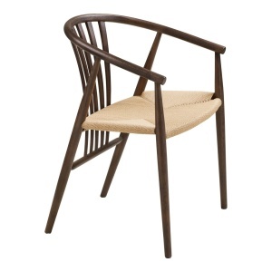 Scaun dining Agustin, Gri, 52.5x57x78 cm