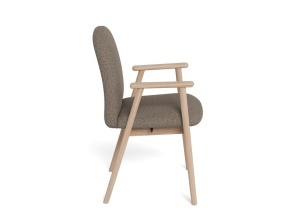 Scaun dining Calvin, Gri, 88x55x60 cm - Img 5