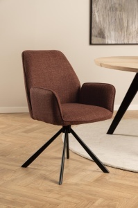 Scaun dining Glenda, Portocaliu, 88.5x61x63 cm