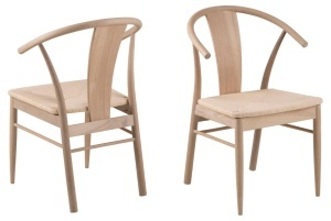 Scaun dining Janik, Alb, 83x54x54 cm - Img 6