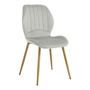 Scaun dining Jelour V2, Gri, 54.5x55x84.5 cm