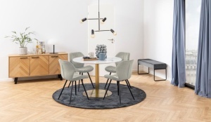 Scaun dining Petri, Maro, 82.5x48x55 cm