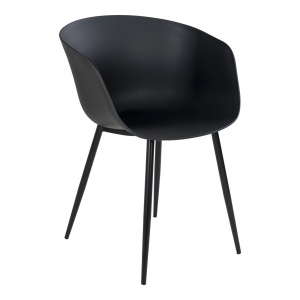 Scaun dining Roda, Negru, 56x55x78 cm - Img 5