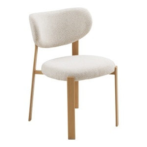 Scaun dining Savina, Bej, 60x50x81 cm - Img 5