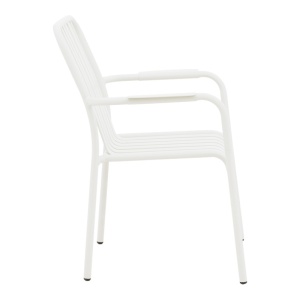 Scaun stivuibil, Vista, Alb, 60x62x84 cm - Img 4