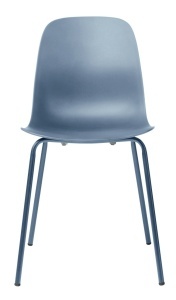 Scaun WHITBY, Albastru prafuit, 50x84x50 cm - Img 3