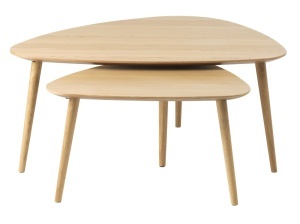 Set 2 piese Mese ADDA, Natural, 70-53x45-41x100-70 cm - Img 4