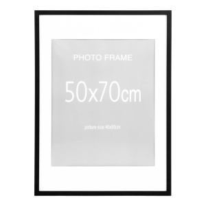 Set 5 piese Rame foto Marbella, Negru, 70x50x1.8 cm - Img 4
