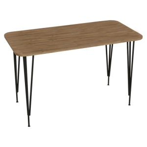 Set masa si scaune dining 5 buc. Julita - Polkan, Stejar, 120x60x82 cm - Img 5