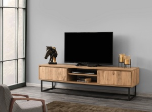 Έπιπλο TV Belinda 180 Μαύρο-Pine