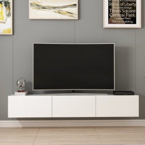 Έπιπλο TV Rigel Λευκό 180x30x32 cm