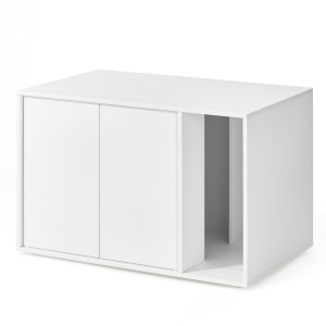 Αμμολεκάνη γάτας Λευκό Songmics 80x50x53 cm