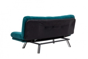 Αναδιπλούμενος καναπές 3 θέσεων Misa Small Sofabed Πετρόλ Πράσινο - Img 8