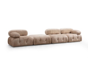 Αρθρωτός καναπές Bubble Κρεμ 95x95x45 cm - Img 3