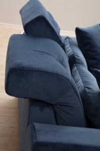 Αριστερός Γωνιακός Καναπές Frido Navy Blue 190x308x92 cm - Img 4