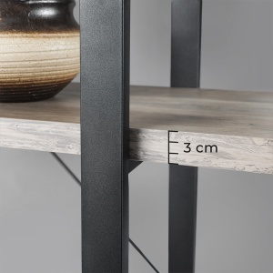 Βιβλιοθήκη Vasagle Μπεζ 105x33.5x177.5 cm - Img 6