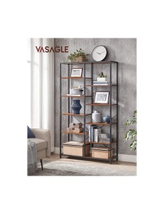 Βιβλιοθήκη Vasagle, Rustic Καφέ, LLS155B01, 30 x 100 x 170 cm - Img 2