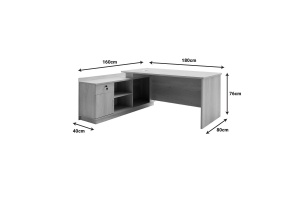 Γραφείο Amazon Right Sonoma 180x160x76 cm - Img 7