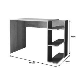 Γραφείο Toska Pako World Σκούρα Δρυς 114x56x76 cm - Img 3