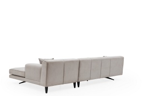 Γωνιακός Καναπές Jivago Μπεζ 308x198x78 cm - Img 11