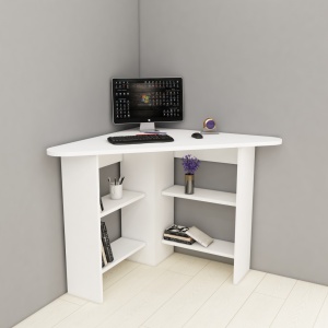 Γωνιακό γραφείο Corner Λευκό 80x73.8x80 cm - Img 2